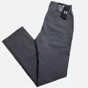NWT Under Armour Straight Droit Recto Golf Pants Men's Gray Chino 42/30